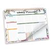 Undated Weekly Planner B5 Weekly To Do List Notebook Spiral Binding Desk Organizer with 52 Sheets for School Task Work Schedule