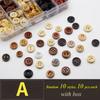 100pcs/lot Wooden Buttons for Cloth Decorative Sewing for Craft Supplies Diy Manualidades Accessories