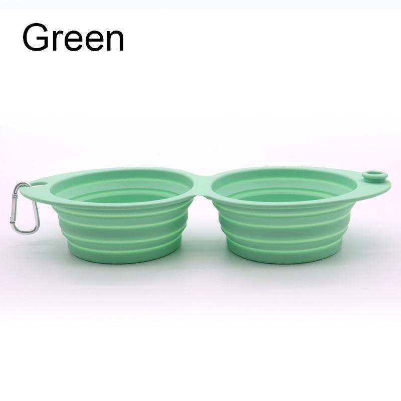 Pet Folding Silicone Bowl Dog Bowls Portable Food Container Pet Travel Bowl Portable Puppy Food Container Feeder