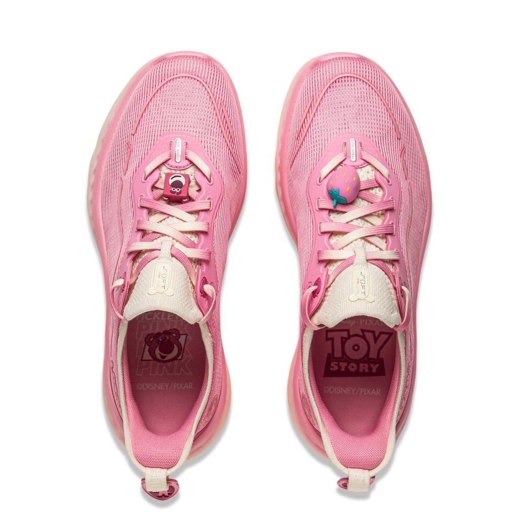 Li Ning SOFT COOL 2 Cushioning Abrasion Resistant Breathable Lightweight Low Top Casual Shoes Women's Fairy Cloud Pink AGLV010-8