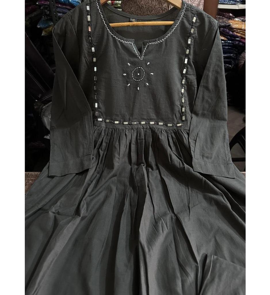 Indian Designer Pure Cotton Kurta Pant Set Women Bollywood Top Tunic Kurti Dress