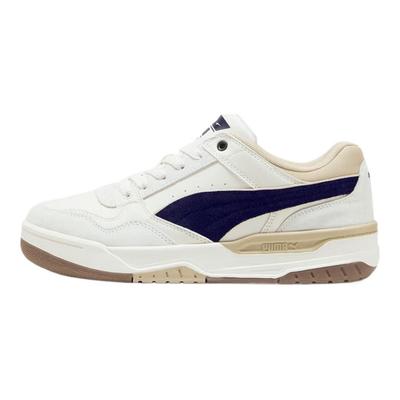 Leather Synthetic Fabric Retro Thick Sole Lace-Up Non-Slip Low-Top Sneakers Unisex Sneakers 400214-14