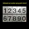 Jinsu Stainless Steel 0-9 Number Stencil Set