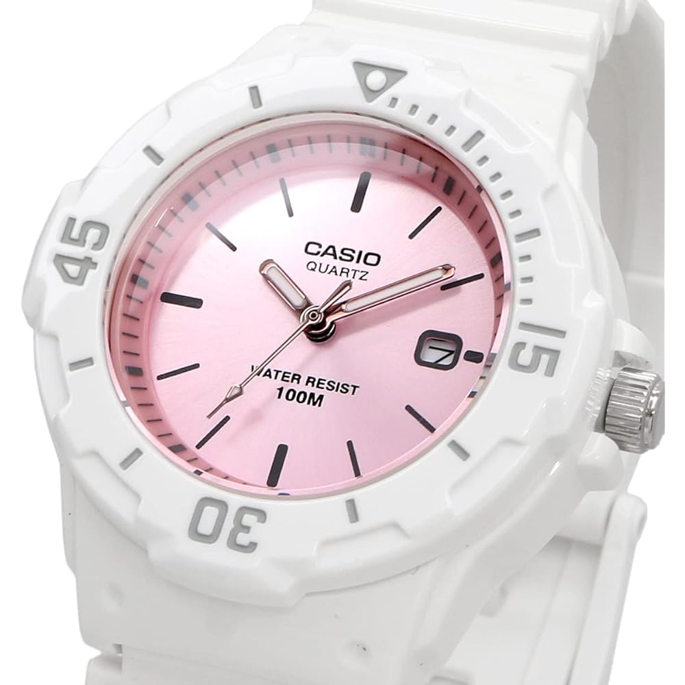 Casio LRW-200H-4E3V Analog Watch Gloss White Pink Metallic Women's Kids Generic Model