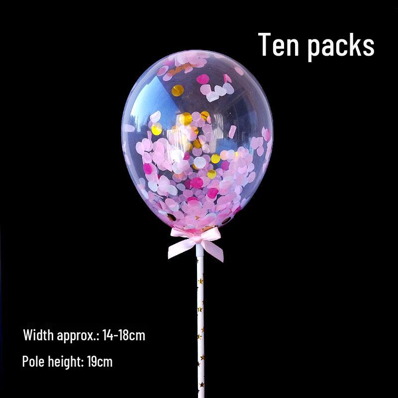 

Valentine s Day & Birthday Cake Topper: Gold, Silver, and Colorful Transparent Wishing Balls Decoration