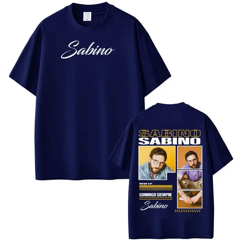 Rapper Sabino Album Tour Printed TShirt Unisex Harajuku Style HipHop Short Sleeve Loose Casual Goth Punk Women And Men TShirt
