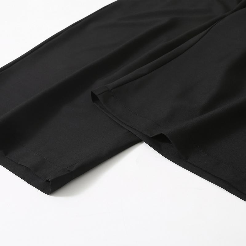 Men's Plus Size Quick Dry 7/8 Pants, Elastic Waist Summer Casual Cropped Trousers (4XL-10XL)