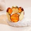 Exaggerated Personality Colored Acrylic Irregular Round Spliced Elastic Bracelets for Women Fashion Temperament Bangle Jewelry