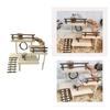 Wooden Hamster Toy Platform Cage Toy Accessories for Other Small Animals