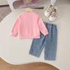 Kids Casual Long-Sleeve Set, Comfortable Daily Wear Outfits