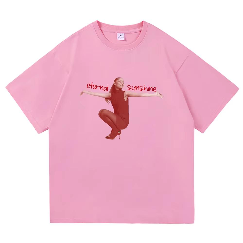 Ariana Grande Eternal Sunshine Tshirt Unisex and Women New Summer Pure Cotton Clothing Casual Fashion Short Sleeved Tee Streetwear