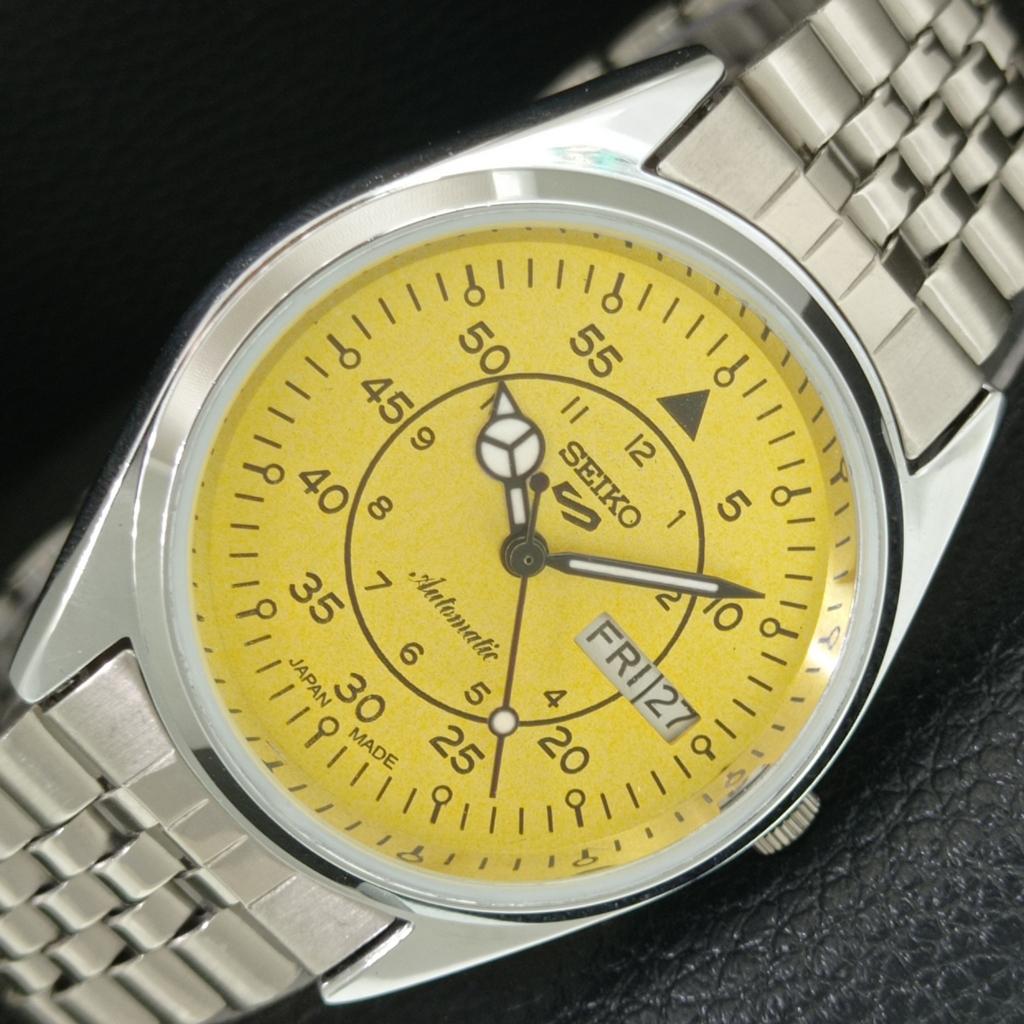 

ВІНТАЖНИЙ ВІДНОВЛЕНИЙ SEIKO 5 АВТОМАТИЧНИЙ 6309A ЯПОНІЯ ЧОЛОВІЧИЙ ЖОВТИЙ ГОДИННИК a442290-1