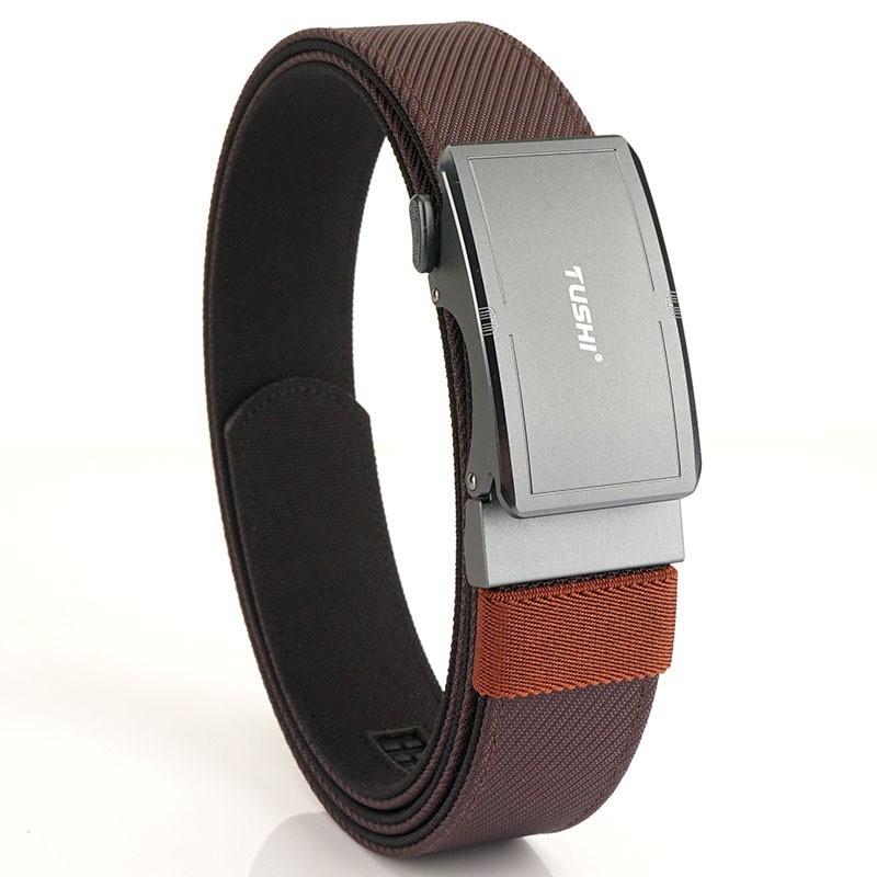 

Aviation Aluminum Alloy Automatic Buckle Nylon Canvas Belt Casual Outdoor Weaving 120cm