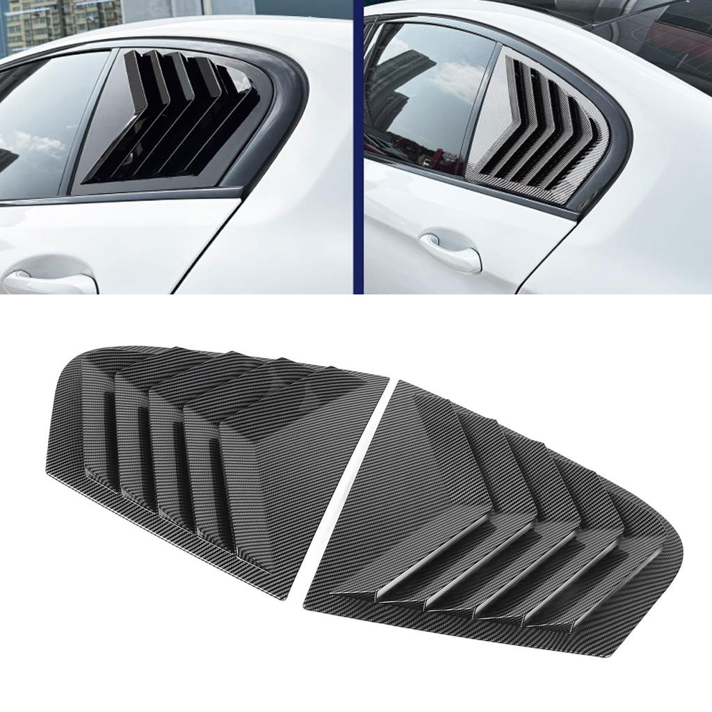 P  of Rear Side Window Louver Cover Left Right Rear Window   Vent Scoop Shades Cover for 5 Series G30 2018-2023