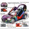 1:24 Tourbillon Atlantic Sports Car Model Toy Sound Light Pull Back Doors Opened Cars Models Toys Desktop Ornaments for Boys