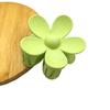 Matte Flower Hair Claw: Five-Petal Clip for Updo & Ponytail