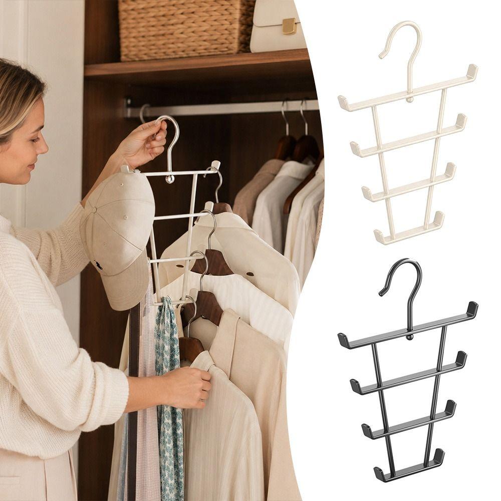 360 Rotating Clothes Hanger Rack Space Saving Wardrobe Storage Rack Home Organizer