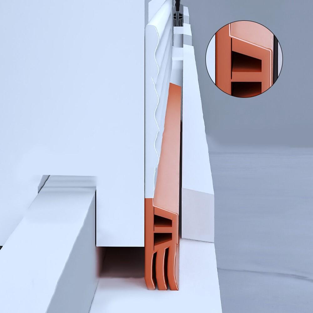 TPE Sliding Window Seal Strip Self Adhesive Triple Sound Insulation Windproof Anti-Cold Door Under Flexible Weatherstrip Gap