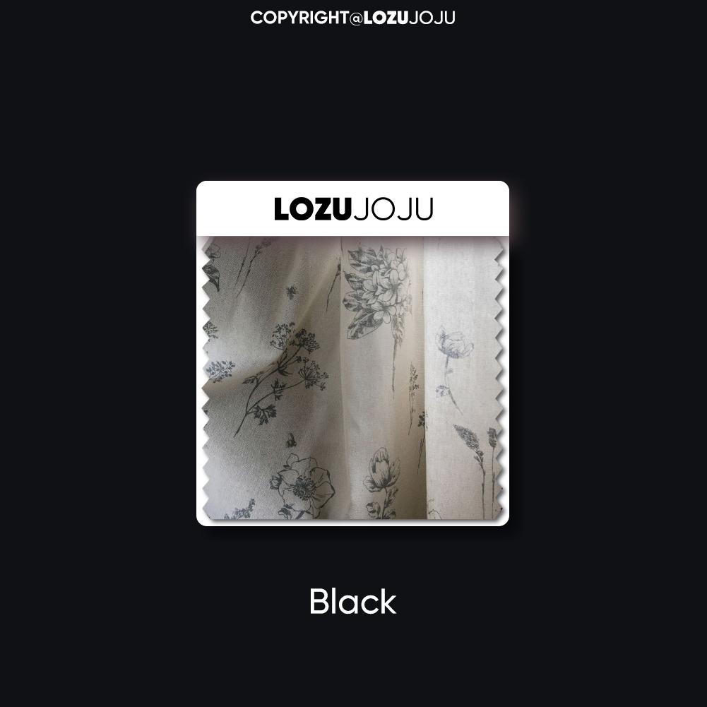 1 ADET LOZUJOJU Vintage Kırsal Stil Çiçek Desenli Saçak Kenarlı Yarı Karartma Perde Küçük Pencere Mutfak Yatak Odası Oturma Odası Balkon Ev Dekorasyonu için