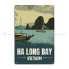 A Vintage Travel Illustration of Ha Long Bay Vietnam Metal Plaque Party Garage Club Design Pub Wall Decor Tin Sign Poster