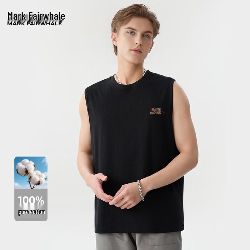 Mark Fairwhale Men's Heavyweight Cotton Animal Print Sleeveless T-Shirt