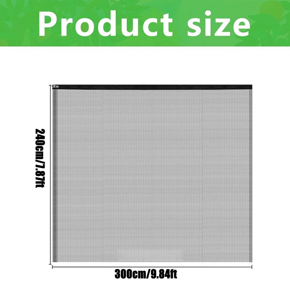 Large Fruits Tree Netting Cover with Zipper and Drawstring Garden Insect Netting Transparent Bird Plant Barrier Mesh Screen