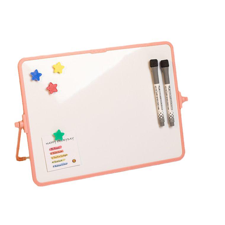 Funik Dubbelsidig Magnetisk Raderbar Whiteboard för Barn - Skriv- och Ritbord för Skrivbord med Ställ