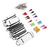 60PCS Sublimation Chapstick Holder Lip Balm Holder Keychain Sleeve with Colorful Tassel for DIY Crafts
