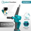 YOFIDRA 8-Inch 4500W Brushless Electric Pruning Saw Cordless Chainsaw for Woodworking Compatible with Makita 18V-21V Battery
