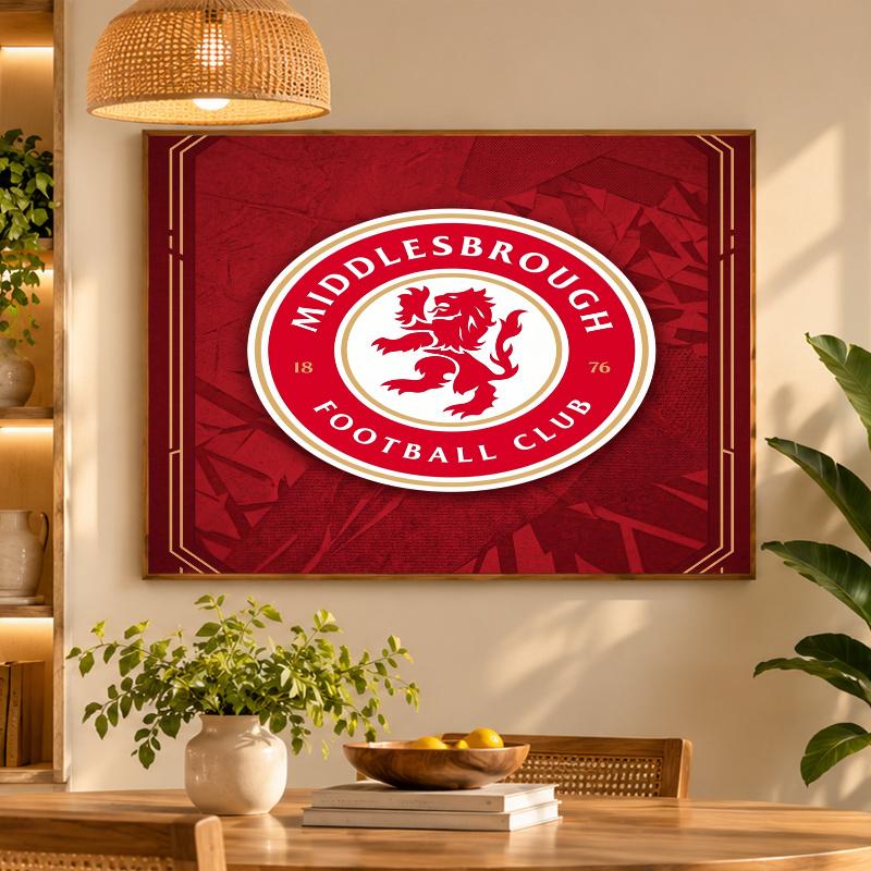 5D Diamond Painting Middlesbrough FC DIY Full Drill Diamond Art Kit Home Decoration
