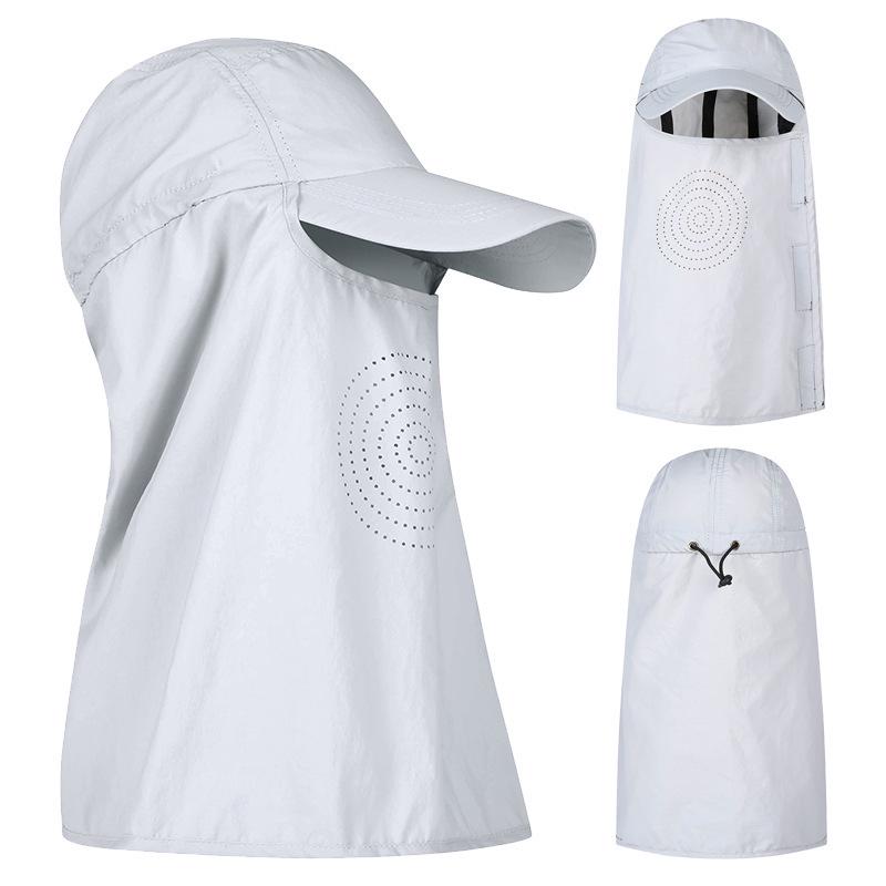 Men's Summer Sun Hat with UV Protection & Face Cover for Outdoor Activities