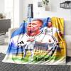 Star Player Kylian Mbappé Blanket Soft Warm Cozy Great for Livingroom Chair Bedding Four Seasons Multipurpose Stylish Decor