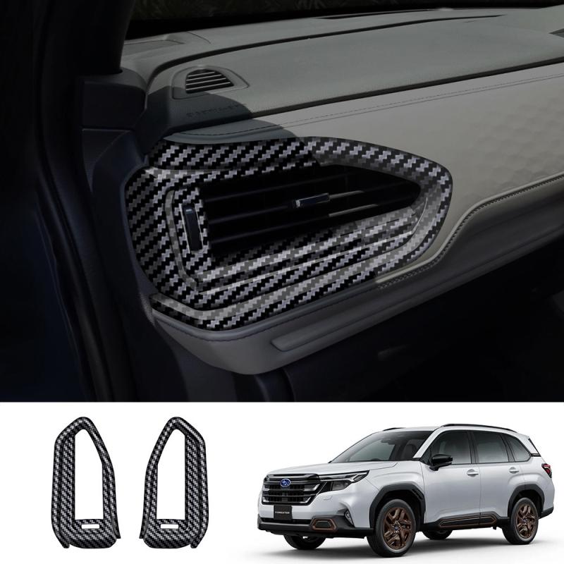 LHD RHD For Subaru Forester 2025 2026 ABS front dashboard Lower left right air conditions outlet side AC vent cover trim sticker