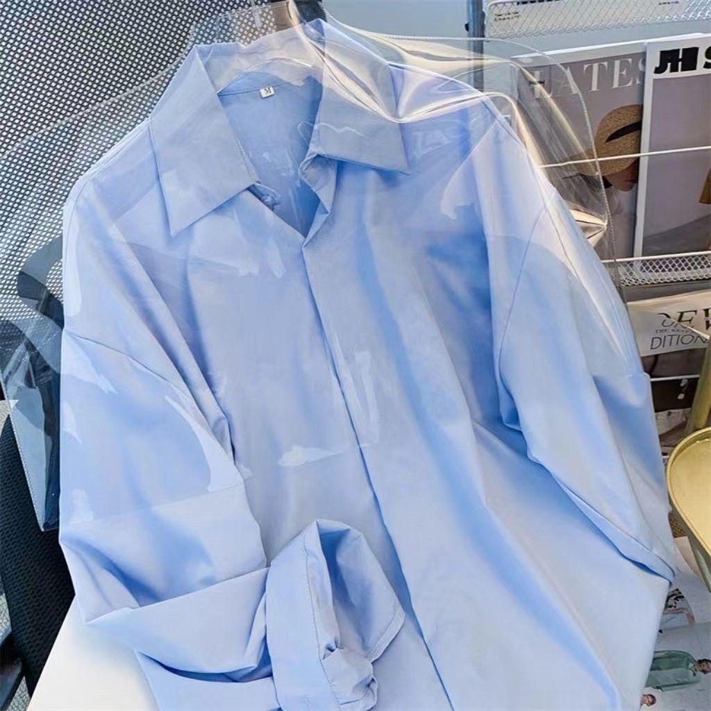 Chic Korean-Style Women's Long-Sleeve Versatile Shirt