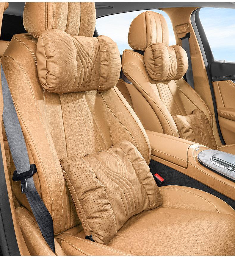 Universal Car Headrest & Lumbar Support Cushion Set for Maybach - All-Season Neck Protection