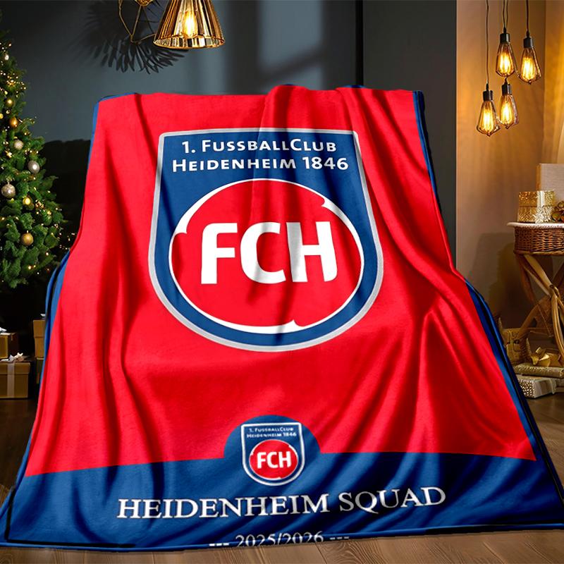 Heidenheim Squad Blanket Lightweight Ideal Bedding Blanket Perfect for Travel, Camping, Living Rooms, Offices, Sofas, Fan Christmas gift