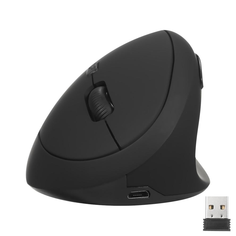 2.4G Ασύρματο ή Ενσύρματο (προαιρετικός) Οπτικό κάθετο ποντίκι 6 πλήκτρων Εργονομικά ποντίκια γραφείου 3 ταχυτήτων Ρυθμιζόμενο DPI Ενσωματωμένο