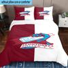 3PCS Scun-thorpe Football Crest Bedding Set,Including 1pc Duvet Cover And 2pcs Pillowcases Perfect for Bedroom, Dormitory, Fan Christmas gift