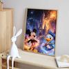 Disney 5D DIY Full Circle Diamond Painting Kit Mickey Donald Home Wall Decor Gift