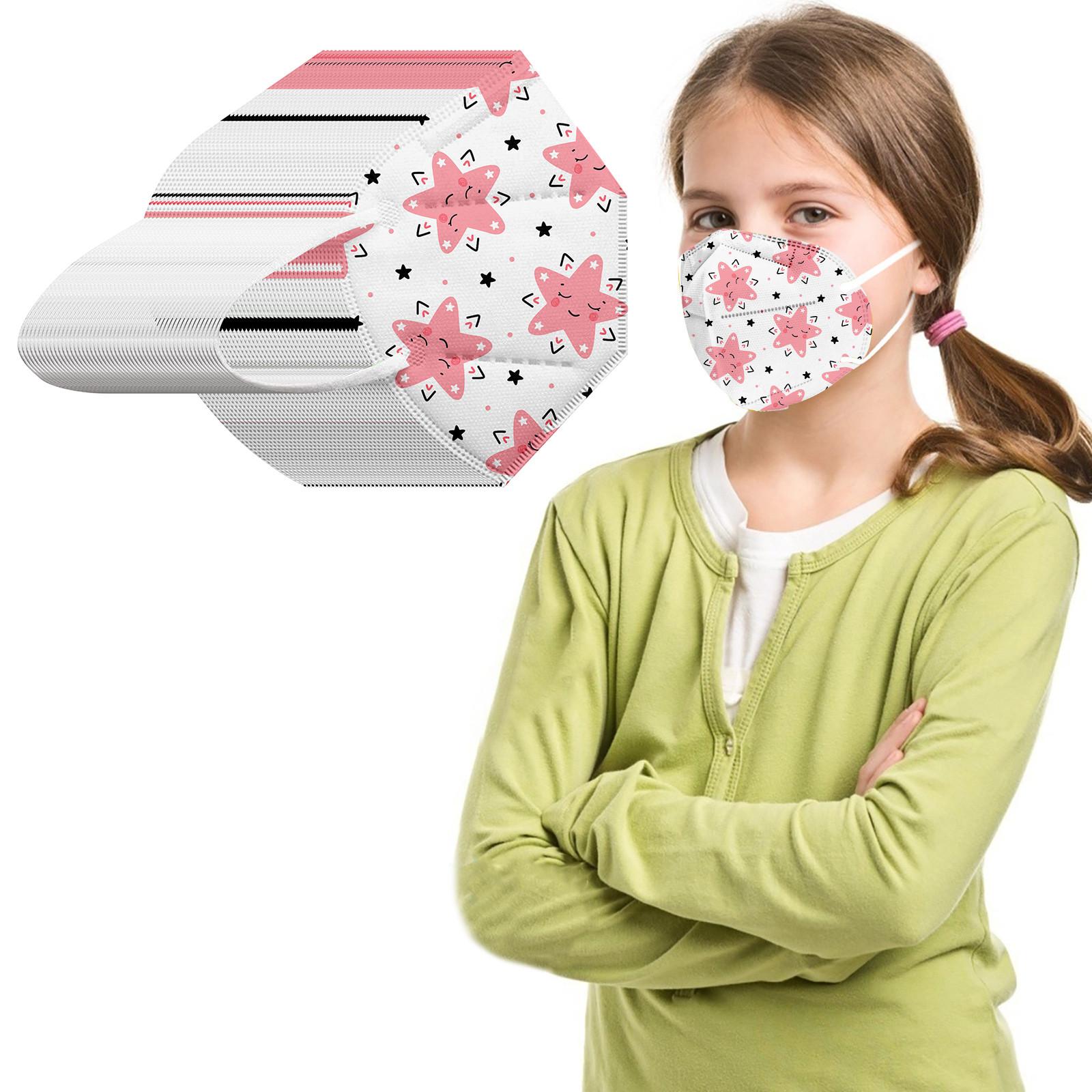 

Children s Fruit Series Printed Face Mask 5-layer Daily Protective Breathable Face Mask білий