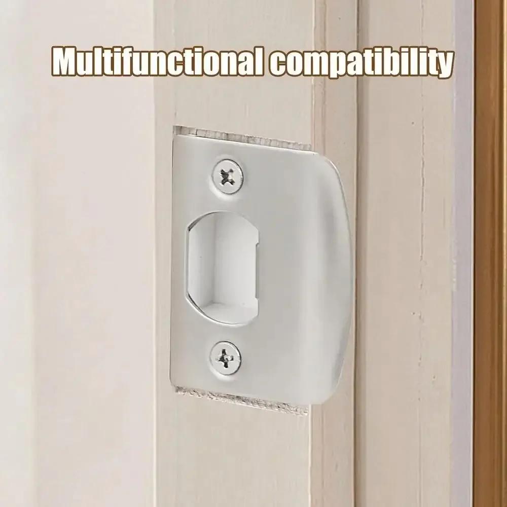 Standardgröße Schließblech Edelstahl Universelles Sicherheits-Schließblech Multifunktionaler Türriegel-Reparaturteil