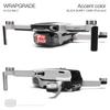 WRAPGRADE Skin for DJI Mini 2, Accent Color (Black Bumpy Camo)