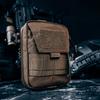 OneTigris EDC Military Tactical MOLLE Large Small Item First Outdoor Brown Pouch, Pouch, Pouch, Backpack, Capacity, Storage, Work, Fishing,