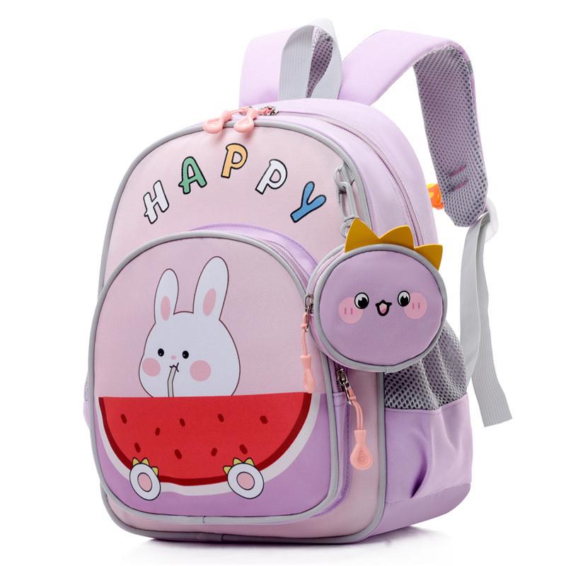 

Cute And Stylish Oxford Cloth Kids Backpack With Breathable Design Ideal For School фиолетовый