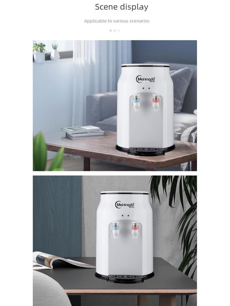 Compact Desktop Water Dispenser - Mini Fridge & Heater for Home, Dorm, or Office