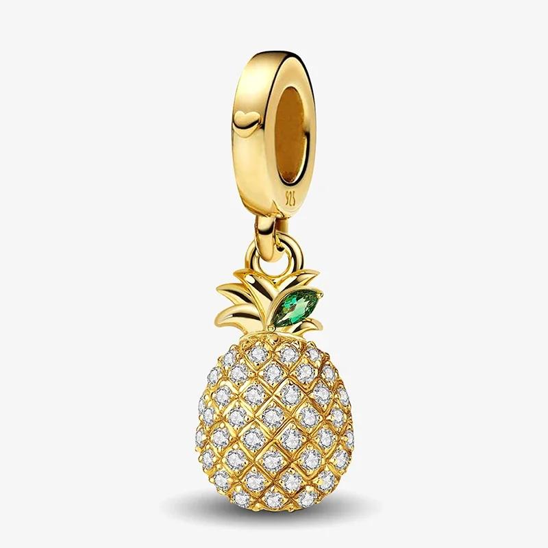 Copper Flower Butterfly Cherry Love Heart Charms Bead Fit Diy Bracelet Making Gift Of High Quality Fine Jewelry