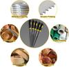 5/10 Pc Premium Needle File Set-High-Carbon Steel Files with Non-Slip Ergonomic Handles for Precise Filing on Wood Model Plastic