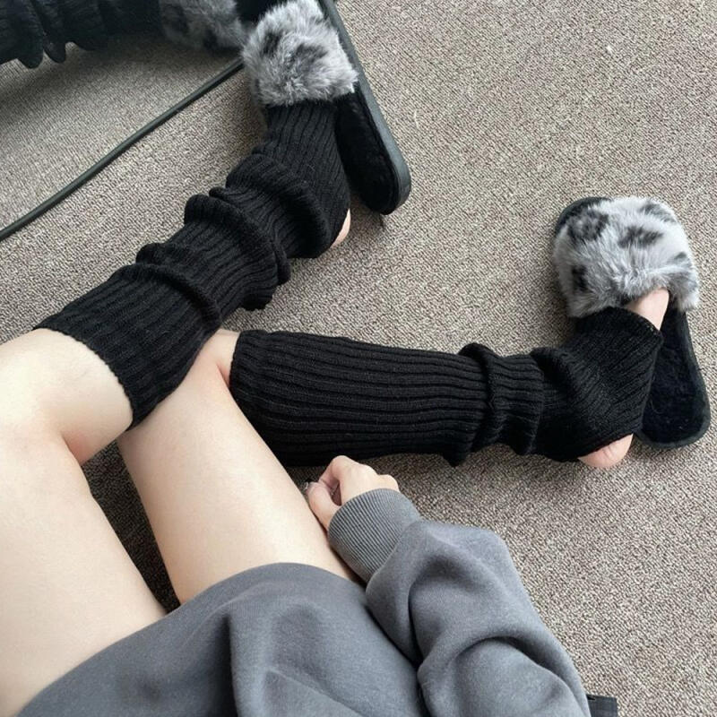 Stiefel Winterschutz Fußwärmer Ringstrick Beinlinge Beinlinge