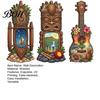 Three-piece Pendant Set 3Pcs Hawaiian Tiki Wooden Wall Hanging Sign, Tropical Surf Coastal Art, Art Exquisite Plaque for Home Bar Patio Decor