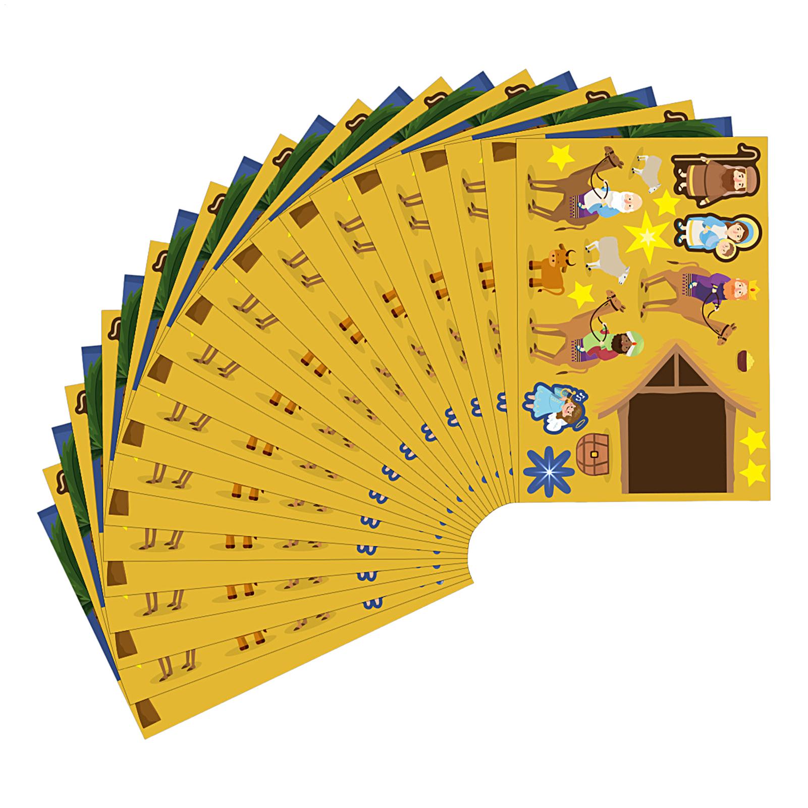 

Christmas Stickers For Scrapbooking Nativity Scene Holiday Stickers Religious Decor 12 Pieces Craft Kits Scrapbook Supplies For China Mainland